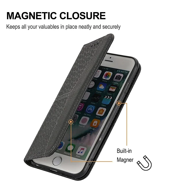 Leather Case for iPhone 11 12 13 14 15 16 Pro XR XS Max X 8 7 Plus 6S 6 16e Flip Case Cover For Apple iPhone SE 2020 2022 3 SE3