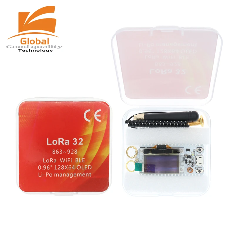 1pcs SX1276 SX1278 ESP32 LoRa 868MHz/915MHz/433MHz 0.96 Inch Blue OLED Display Bluetooth WIFI Kit 32 Development Board