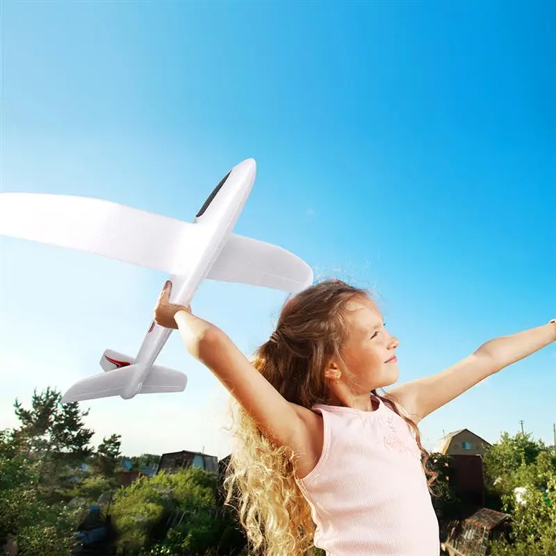 99/48cm Hand Throwing Aircraft Toy Airplane  Foam Hand Airplane Children'S Plane Glider Outdoor Sports Flying Toy Sticker Model