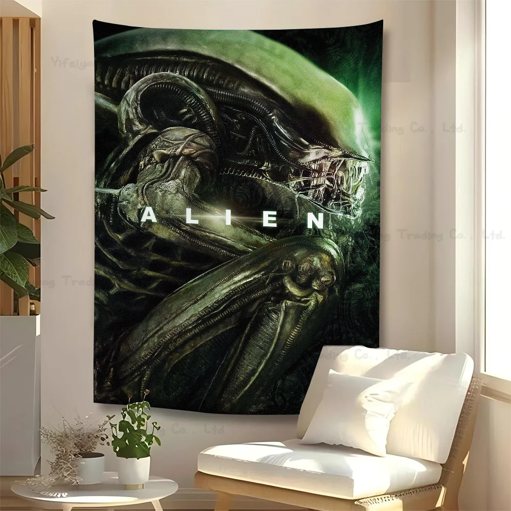 Horror Movie A-Alien Colorful Tapestry Wall Hanging Hanging Tarot Hippie Wall Rugs Dorm Wall Art Decor