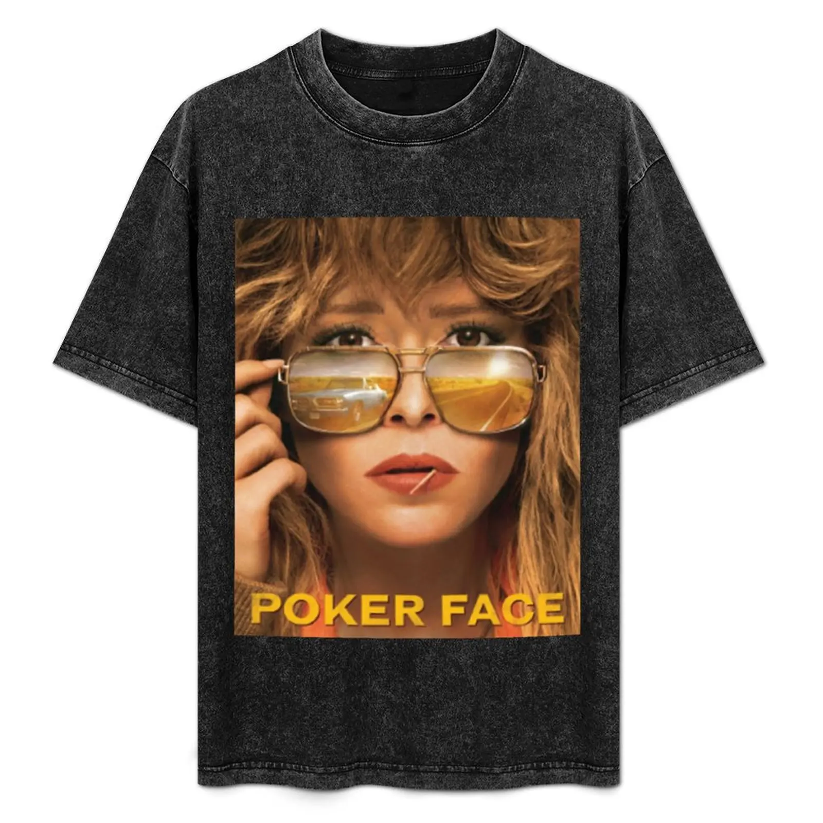 

Poker Face T-Shirt anime shirt Short sleeve tee anime clothes blacks men clothing