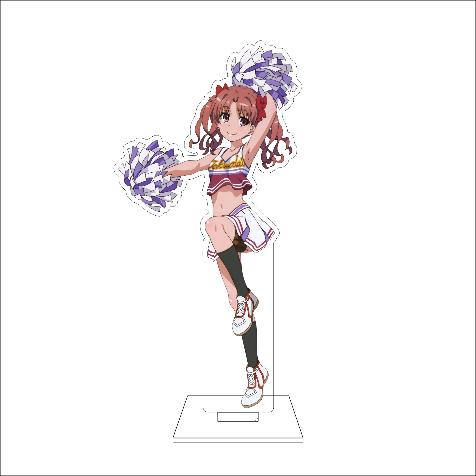 16CM Anime Misaka Mikoto Cosplay Acrylic Figure Stand Plate Shirai Kuroko Saten Ruiko Shokuhou Misaki Ornaments Gifts view 3