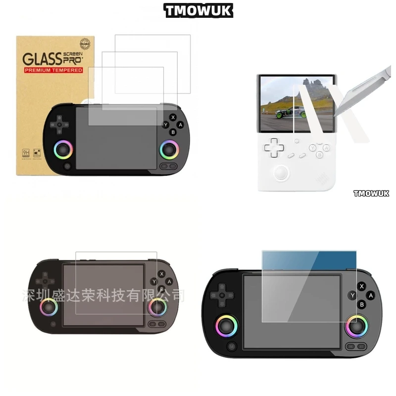 

​​For ANBERNIC RG40 XXV RG40 XXH RG406V High Hardness 9H Screen Protector Glass, HD Anti-Scratch​​