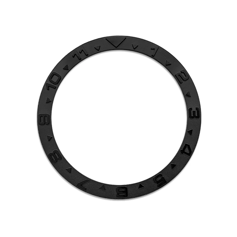 38mmx31.5mm Flat Metal Watch Bezel Insert Ring Fits SKX007 SKX009 SRPD Watch Case NH36 NH35 Movement Men Watch Ring Parts