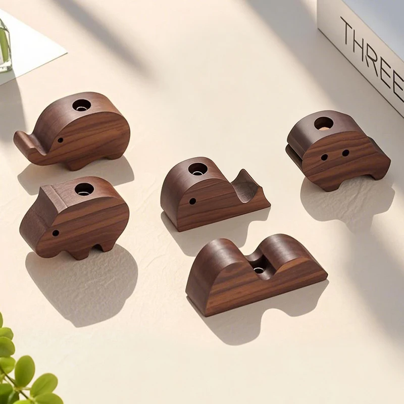 環境に優しい木製アロマディフューザー 香りが広がる ライオン/ゾウの形をした木製ディフューザー 爽やかな空気 長持ち