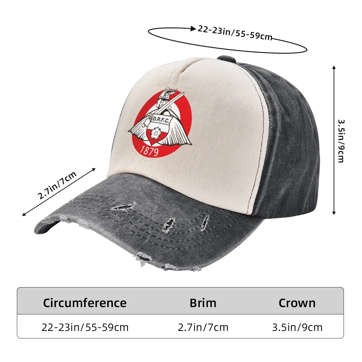 Doncaster Rovers FC Boné de beisebol bonito chapéu personalizado masculino de luxo feminino