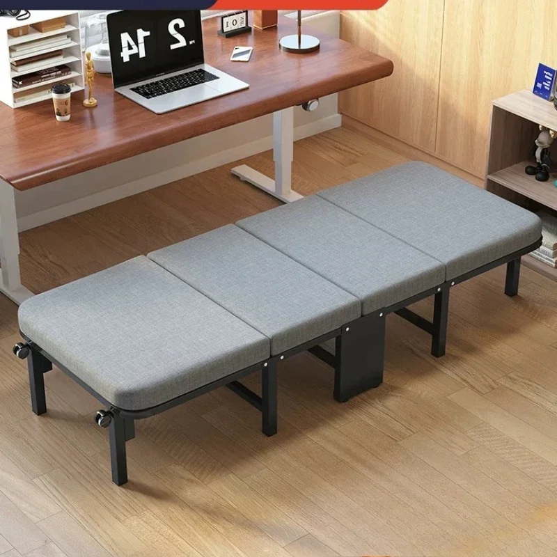Portable Adult Single Double Home Folding Bed Folding Bed Foldable Cot Guest Sleeping Mattress Included Heavy Duty Steel Frame