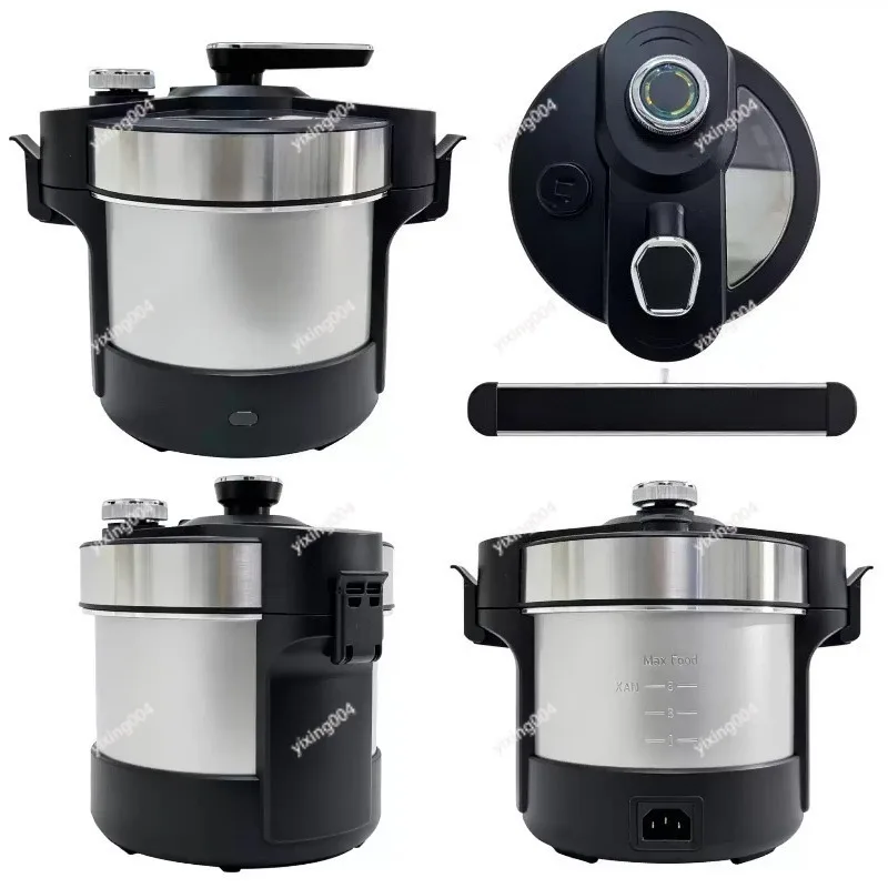 6L Multi-functional Stainless Steel Meat Chopper, Electric Food Processor for Home and Business