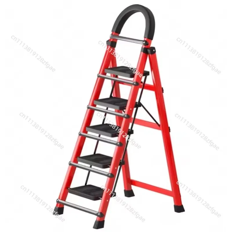 Ladder Household Folding Portable Multi-function Thickened Indoor Herringbone Ladder Mobile Ladder Retractable High Stool