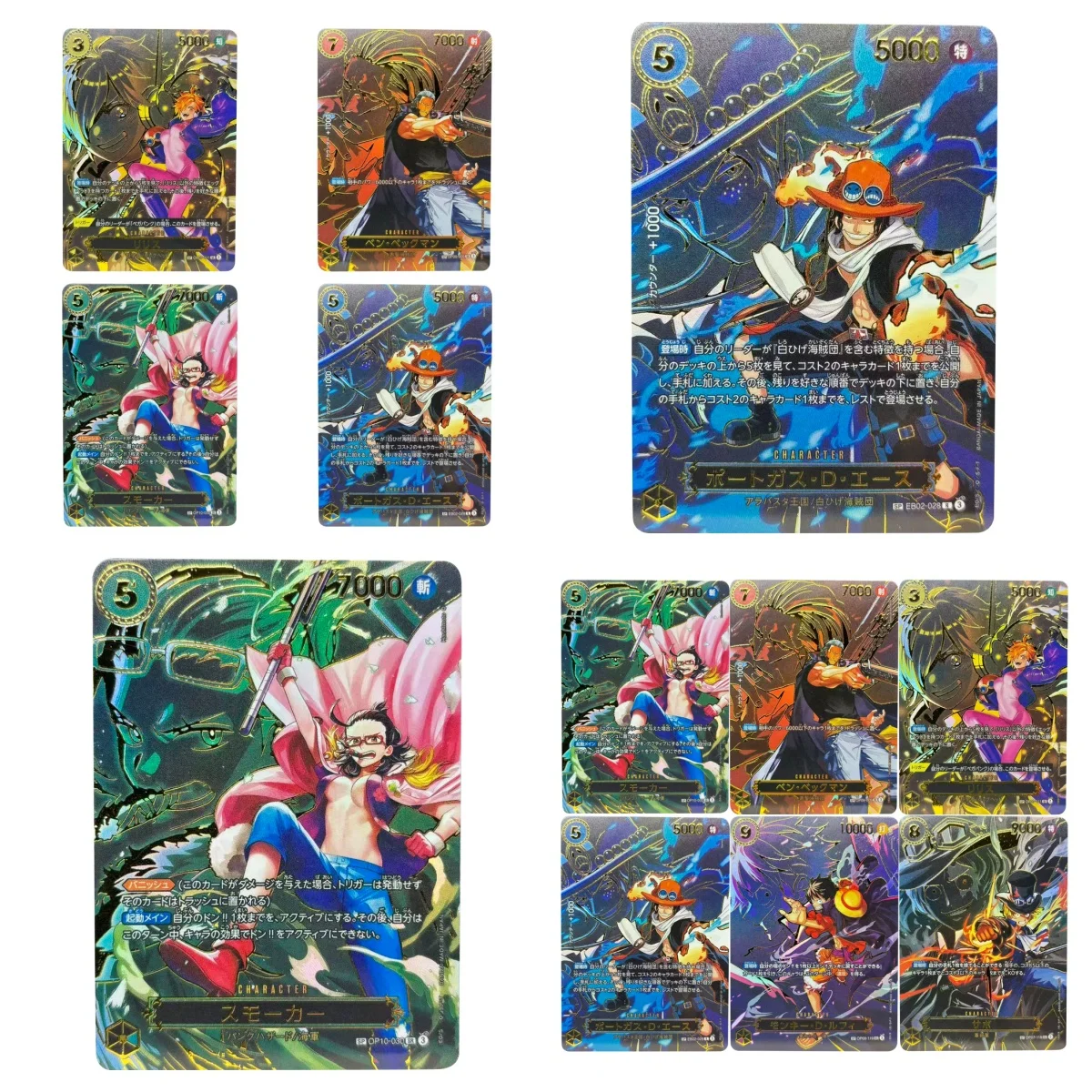 

ONE PIECE Collection Cards Monkey D. Luffy Sabo Portgas Ace OP13 SP JPN DIY High Quality Self Made Game Anime Cards Gift Toy