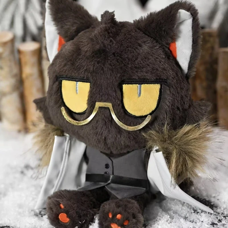

29cm Anime Game Arknights Gnosis VER. Kawaii Cosplay Soft Cotton Doll Cartoon Animal Cat Throw Cushion Toy Fans Collection Gift