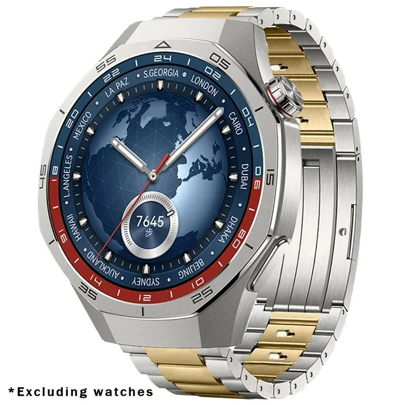 الفاخرة سبائك التيتانيوم حزام لهواوي ساعة GT5 برو 46 مللي متر سوار معدني لهواوي ساعة GT5 22 مللي متر الأعمال الفرقة Correa