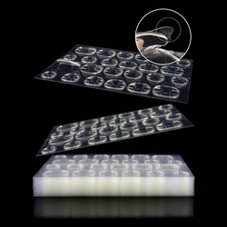 12 Sheets/288pcs Super Sticky Jelly Glue Press-On Nails With Waterproof, Breathable & Traceless DIY Nail Art Glue Stickers