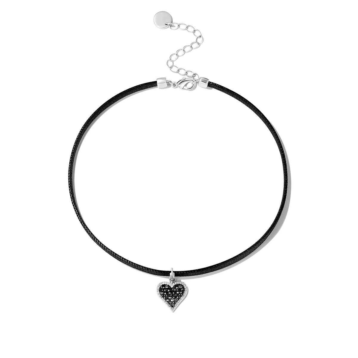 

Leather Necklace Fashion Heart Pendant For Women Jewelry Collarbone Chain 2024 New Sweater Chain