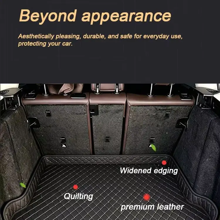 Leather Trunk For Mazda3 Mazda 3 BM Accessories 2014~2016 2017 2018 Car Cargo Liner Mats Trunk Boot Cover Storage Carpet Scratch view 3