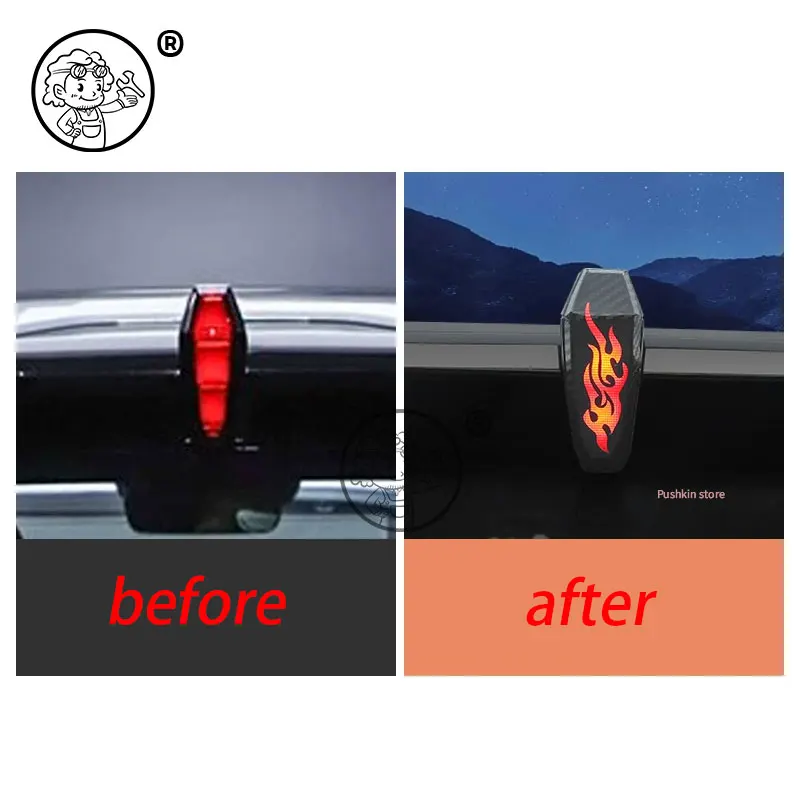 For Changan DEEPAL S05 2025 2026 Decals High Mounted Stop Brake Lamp Light Car Styling Rear Fog Lamp Sticker Accessories