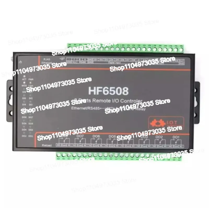 

HF6508 HF6208 Industrial 8 DI 8 DO 8 Way IO Controller Wifi Wi-fi Ethernet RS485 8CH Remote Relay Ethernet Remote Controller