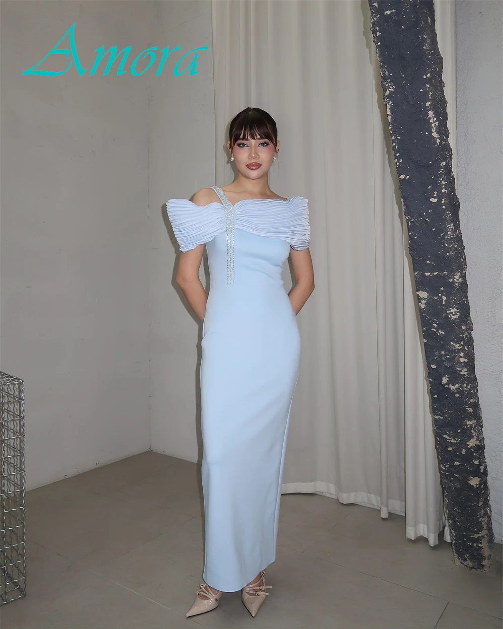 Элегантное вечернее платье из джерси с вырезом лодочкой по индивидуальному заказу, классические платья русалки для выпускного вечера, темпераментные платья с кристаллами для особых случаев