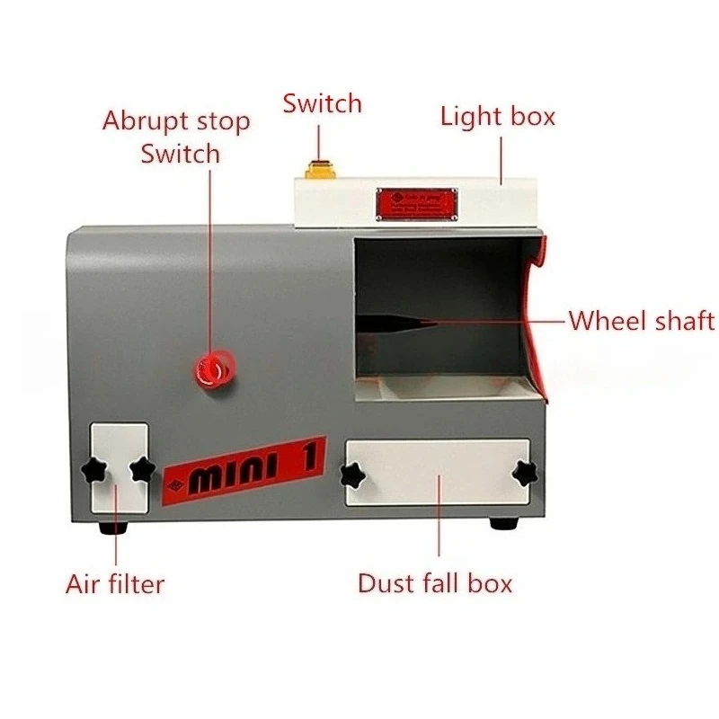 110V/220V Polishing Machine with Dust Collector Mini Polishing Grinding Motor Bench Grinder Polisher Jewelry Polisher Machine