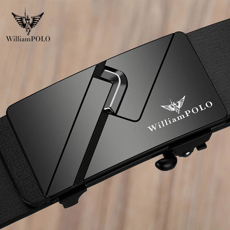 Men's casual belt, minimalist toothless belt, automatic buckle, fashionable belt