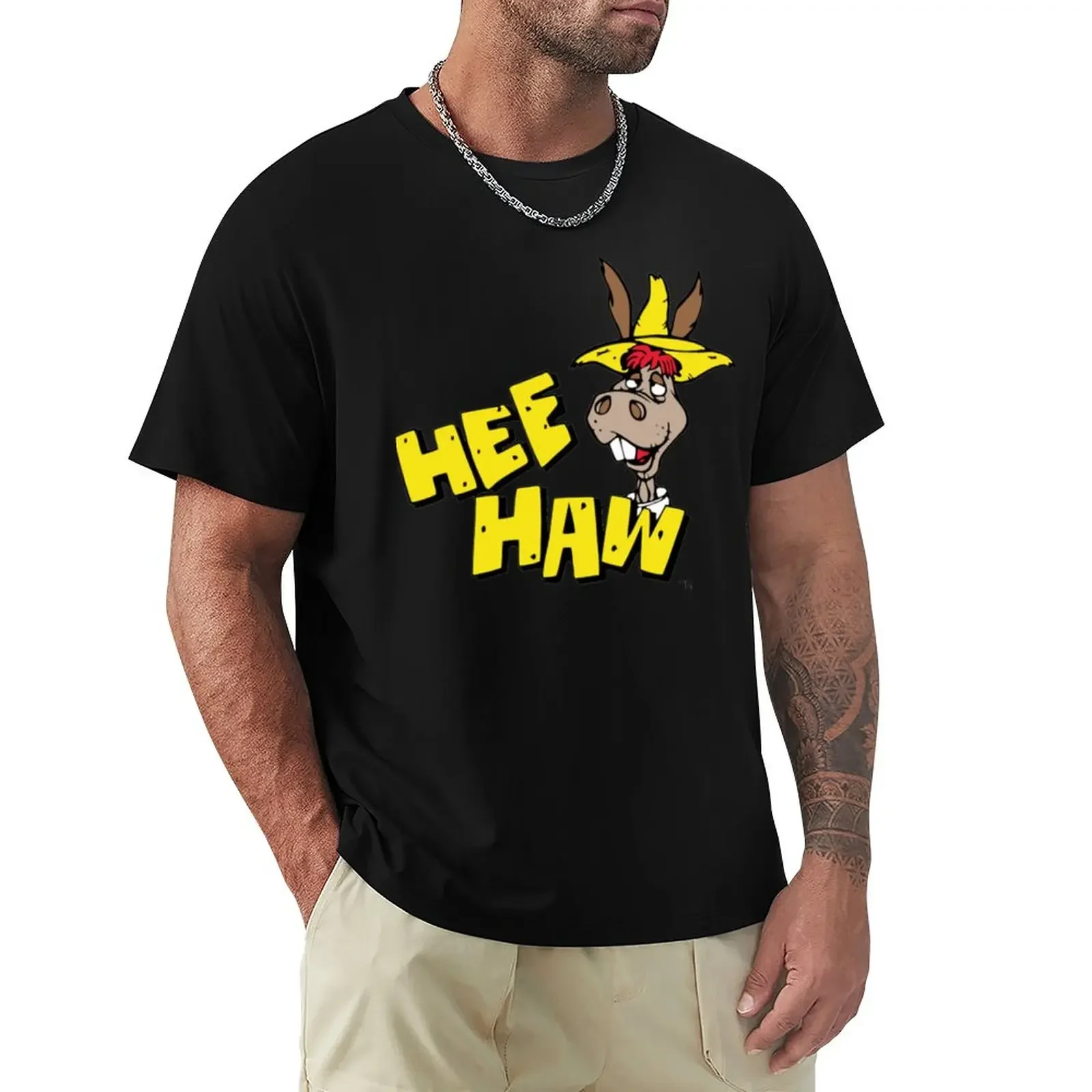 Vintage Hee Haw T-Shirt animal prinfor boys oversizeds mens graphic t-shirts