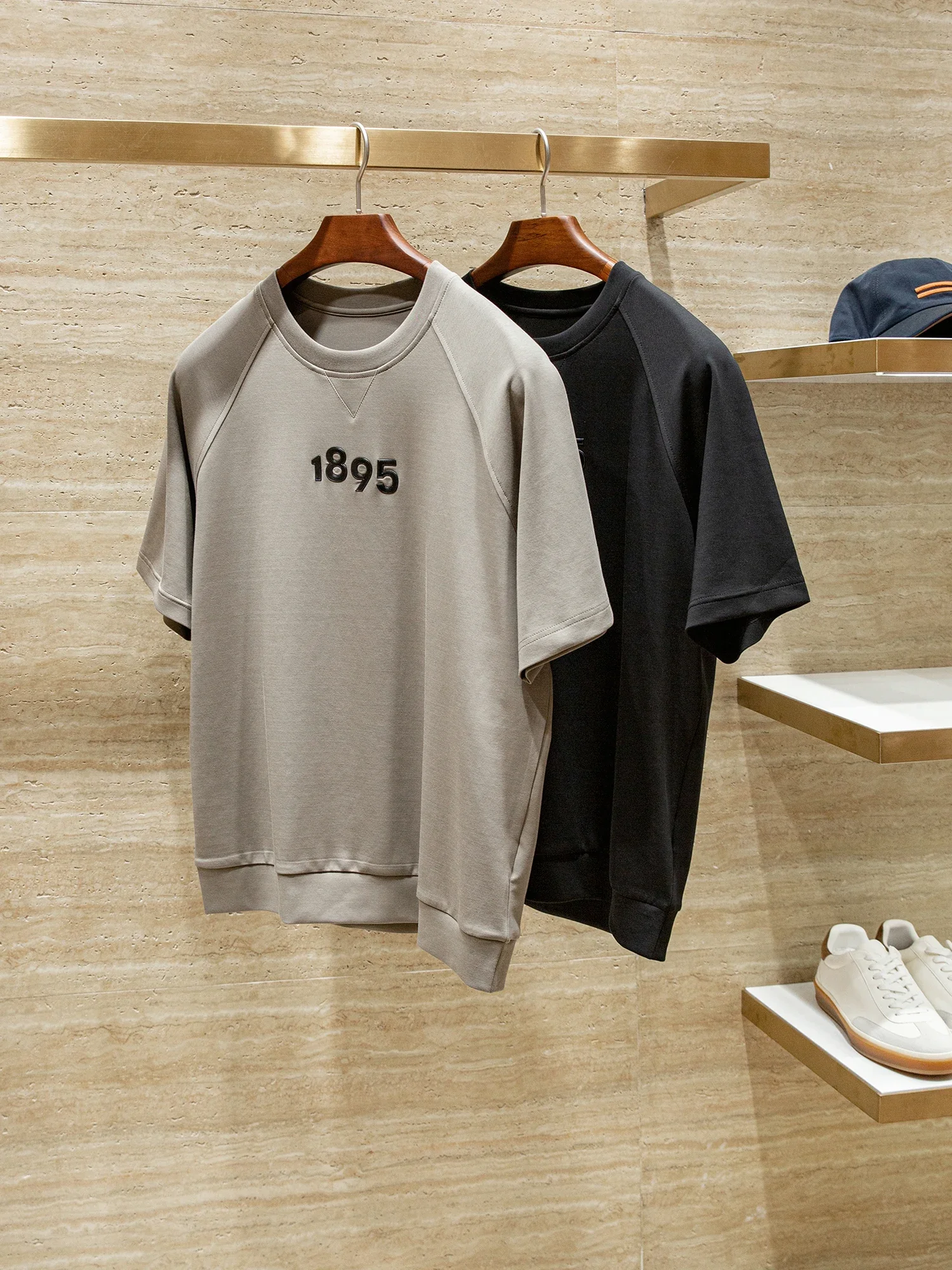 

[Inspiration Air T] Skin-friendly and breathable air layer cotton blend, men's summer T-shirt