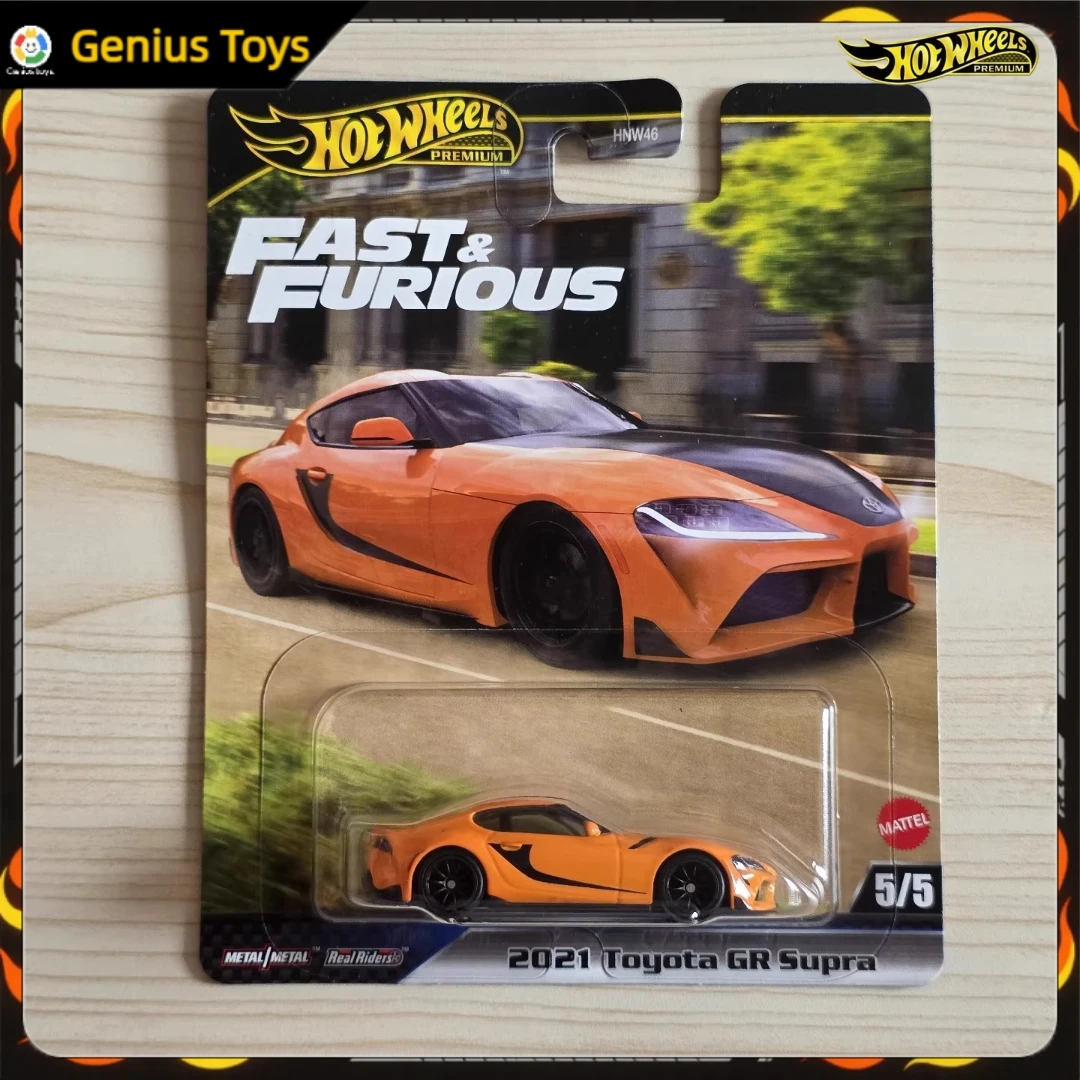 

Литая под давлением модель автомобиля Hot Wheels Premium Fast & Furious 1/64, коллекционные игрушки из сплава Toyota GR Supra, коллекционные игрушки, подарок для мальчиков