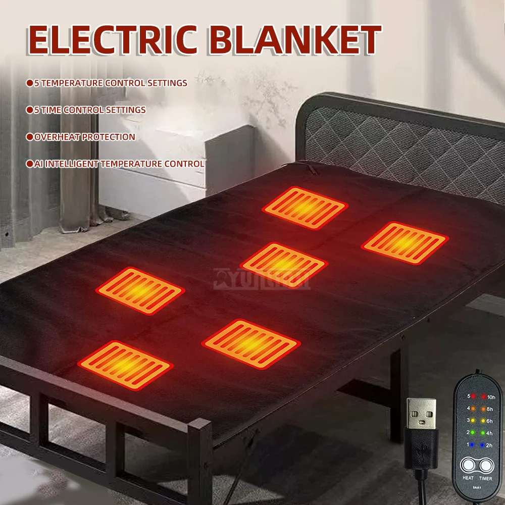 

Электрическое одеяло для кемпинга на открытом воздухе — быстрый нагрев, безопасный контроль температуры, отопление