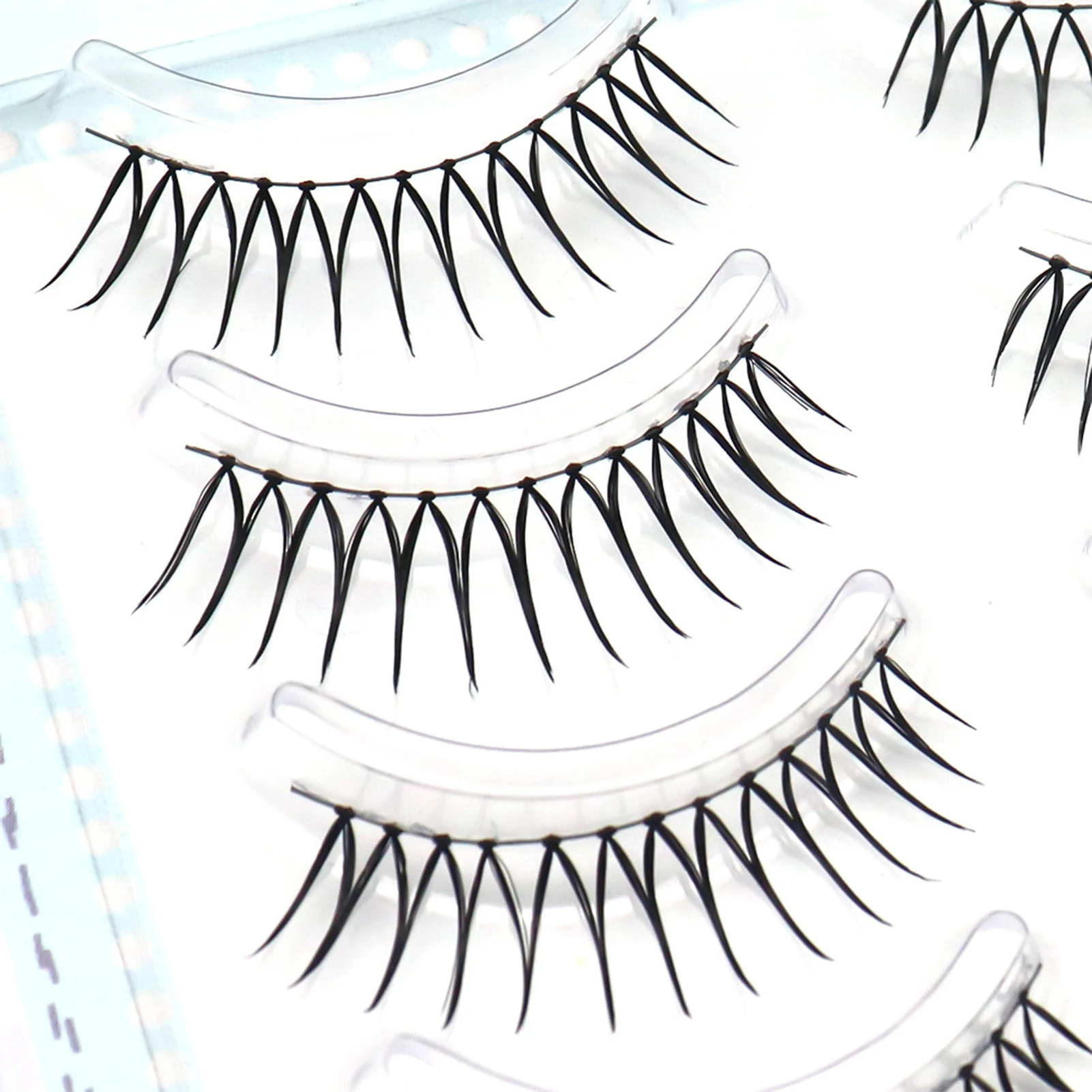 Ins estilo floco cílios natural curling enxertado conjunto de cílios maquiagem diária em forma de u cílios encaracolados acessórios cosméticos