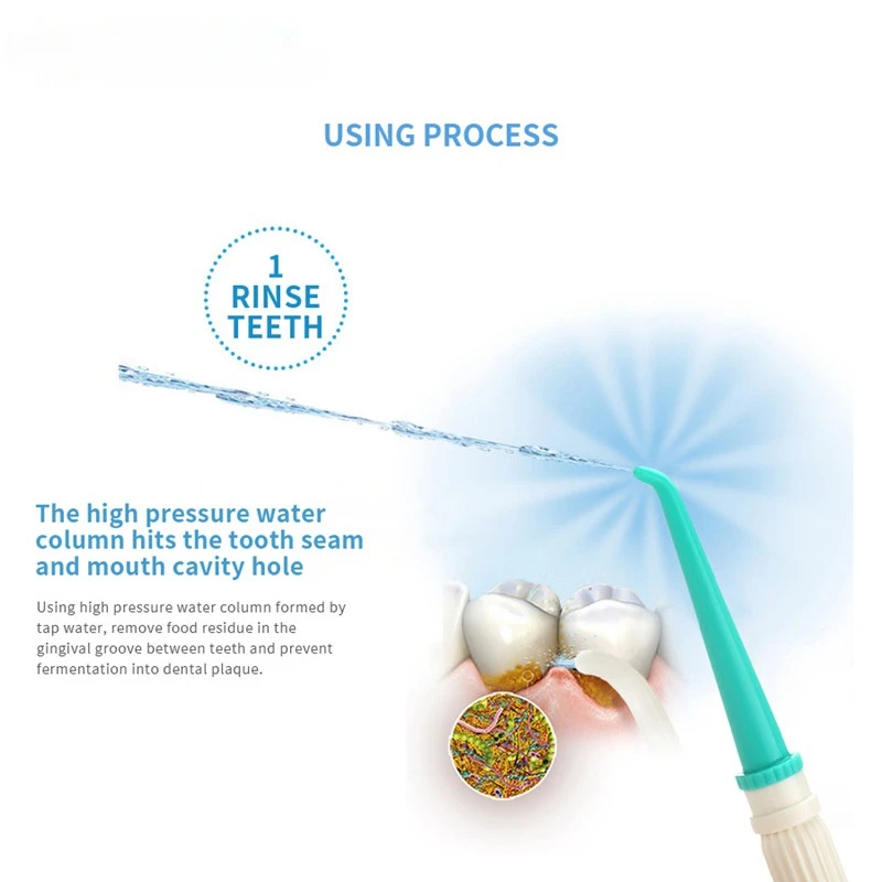 SPA Faucet Water Dental Flosser Oral Irrigator Jet Interdental Brush Tooth Toothbrush Cleaning Cleaner Whitening