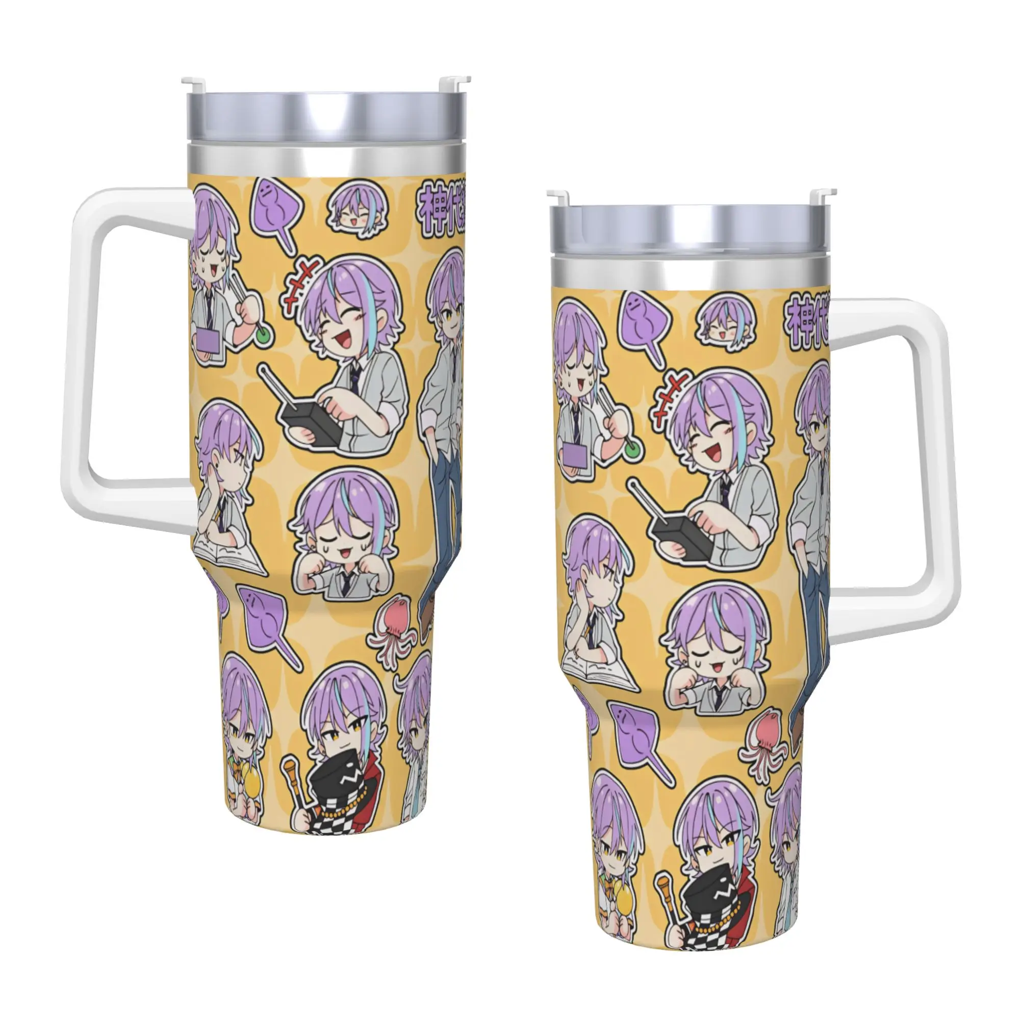 Stainless Steel Tumbler Project Sekai Rui Kamishiro Anime Game Coffee Mug  Heat Preservation Cold and Hot Mugs Cup Water Bottle