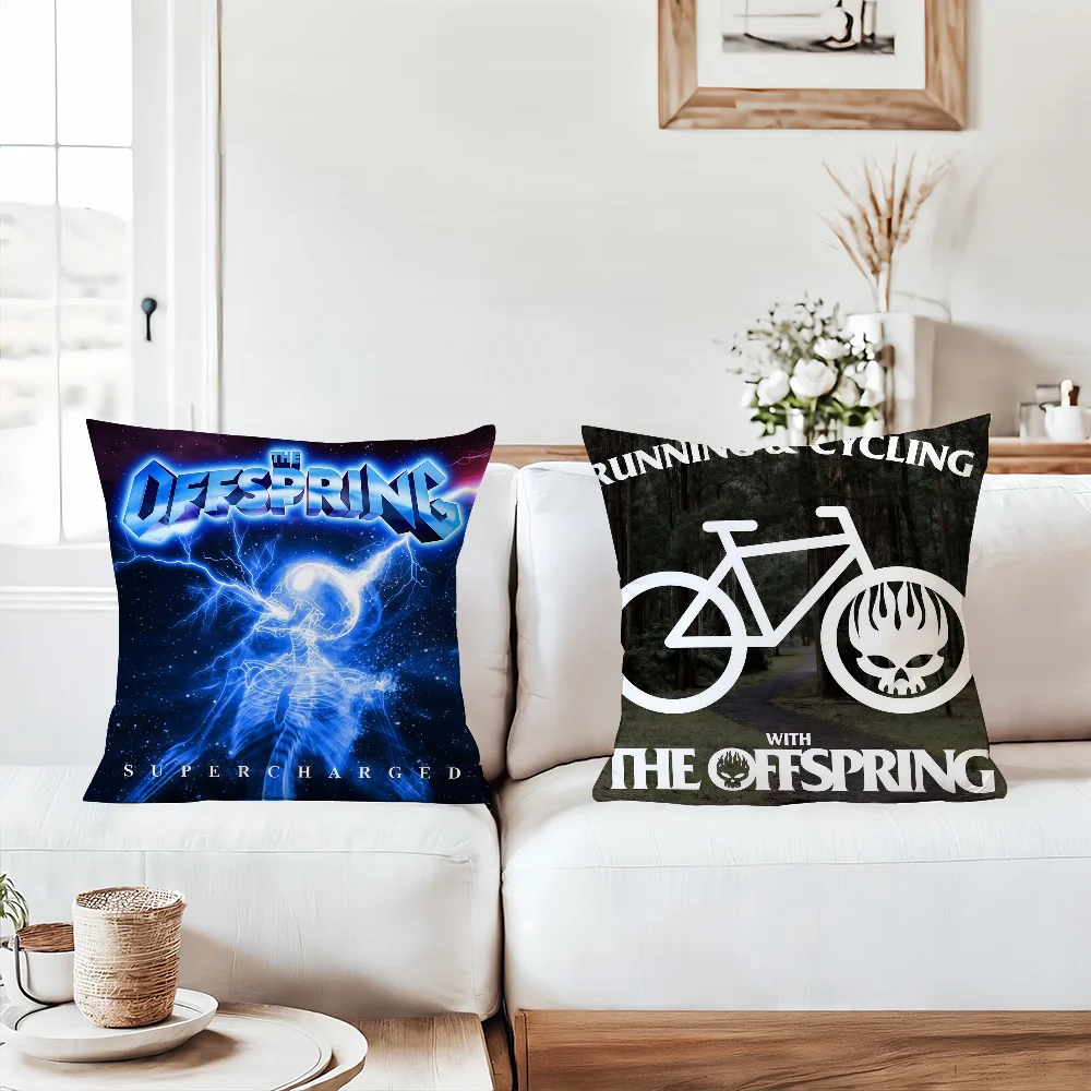 

Rock band T-The O-Offspring Pillow Case Office Cushions Suitable For Sofa Car Bedroom Decorative Cushion Cover