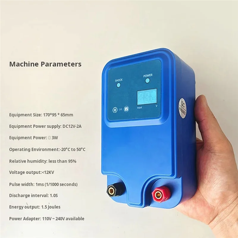 

AWAH High Voltage Protection Power Grid Electric Fence Actuator 10KM 12V For Animals Cattle Sheep Chicken Farm EU-PLUG