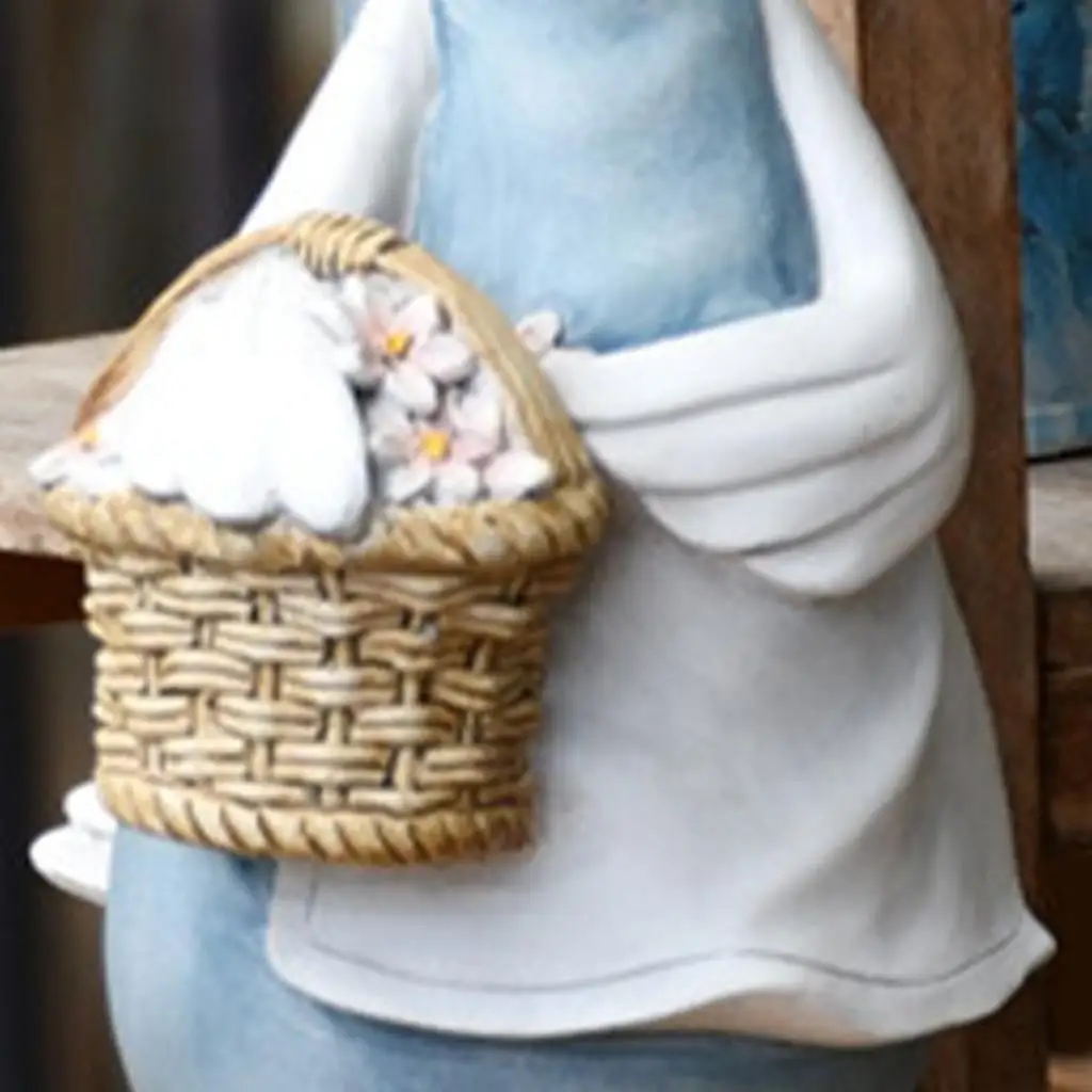 Outdoor Resin Duck Statue Miniature Animal Ornament Garden Art Sculpture for Yard Decoration and Holiday Gift