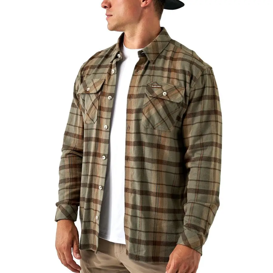 

Фланелевая рубашка классического кроя, матовый хлопок, топ с длинными рукавами на пуговицах спереди