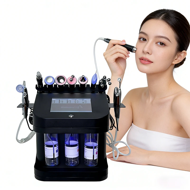 2026 New Desktop Black Pearl 10 In 1 Comprehensive Facial Skin Management Deep Cleansing Lifting Bubble Beauty Device