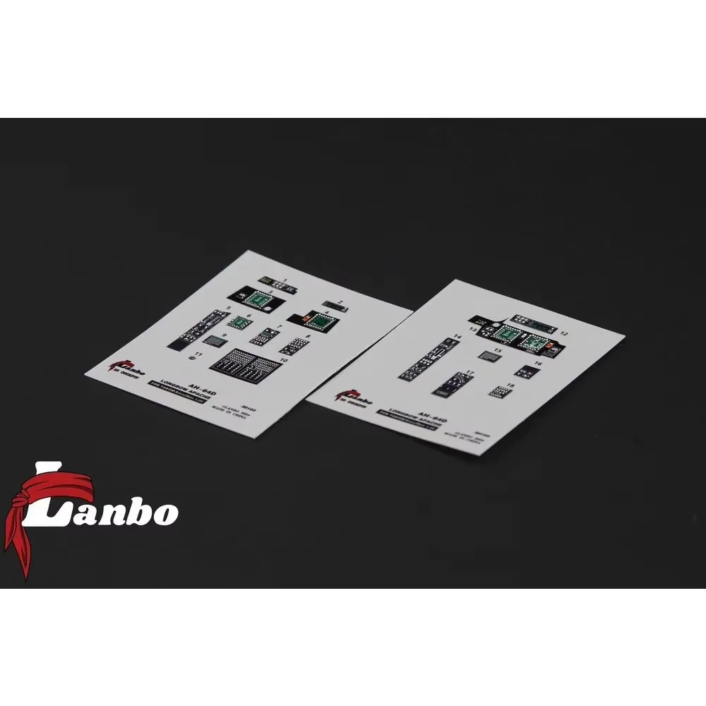 Lanbo Models 3D Colorful Cockpit 35103  AH-64D LONGBOW APACHE FOR TAKOM/ SNOWMAN For Model Building Kit