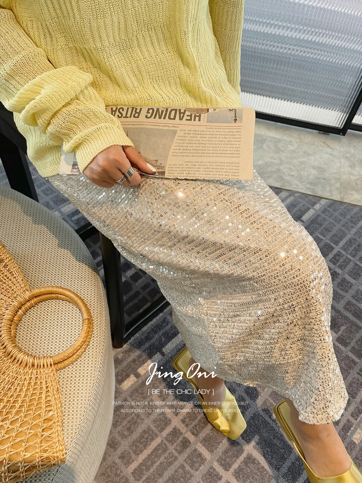 

Sequin Long Skirt Y2k 2024 Woman Clothing Trend New Summer Korean Style Fashion Vintage Gothic Beach Lolita Wrap Tulle Sexy Chic