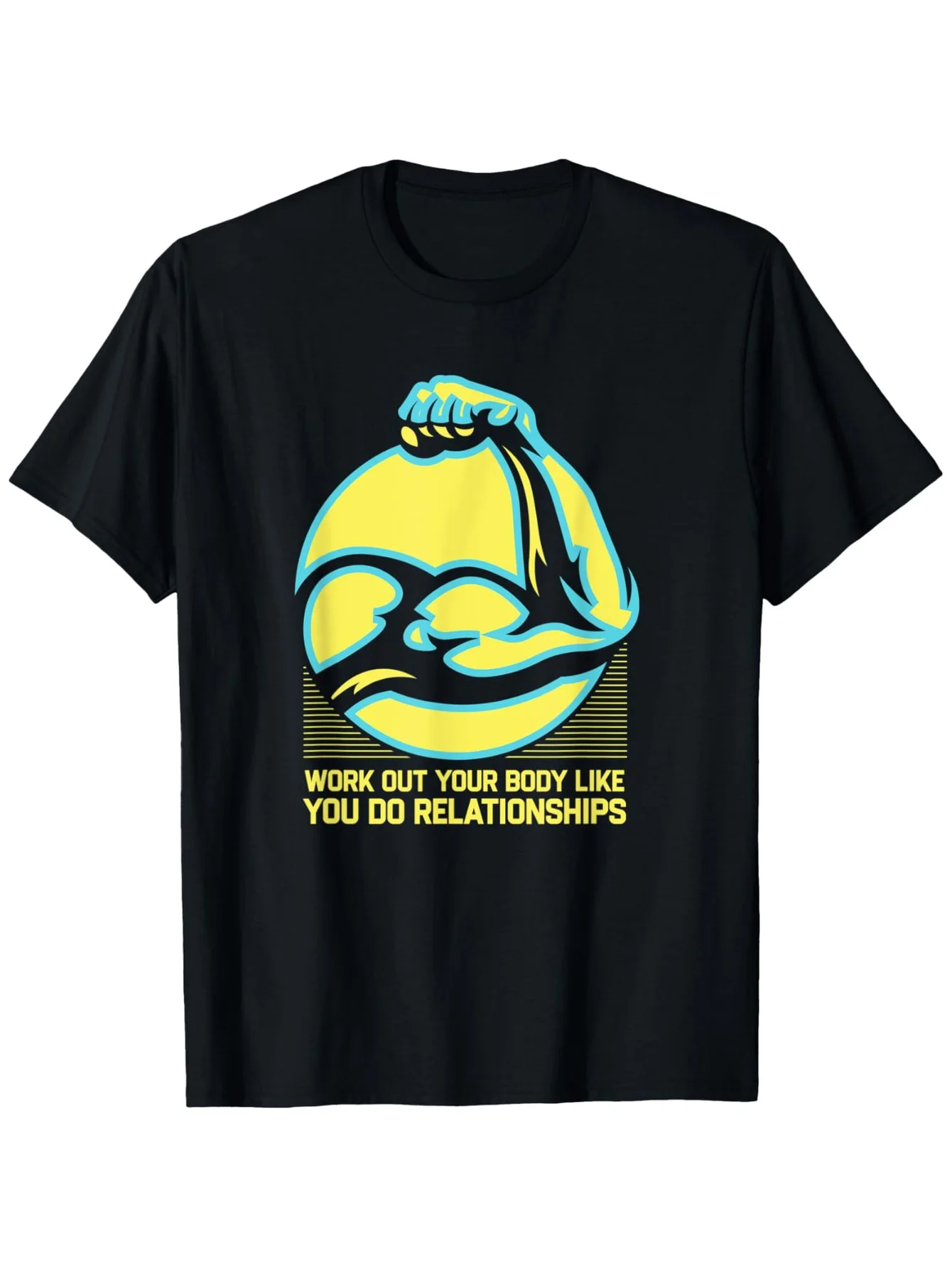 

Work Out Like Relationships Workout Couples Gym Lovers Funny T-Shirt Cotton Casual Round Neck Outdoor T-Shirt