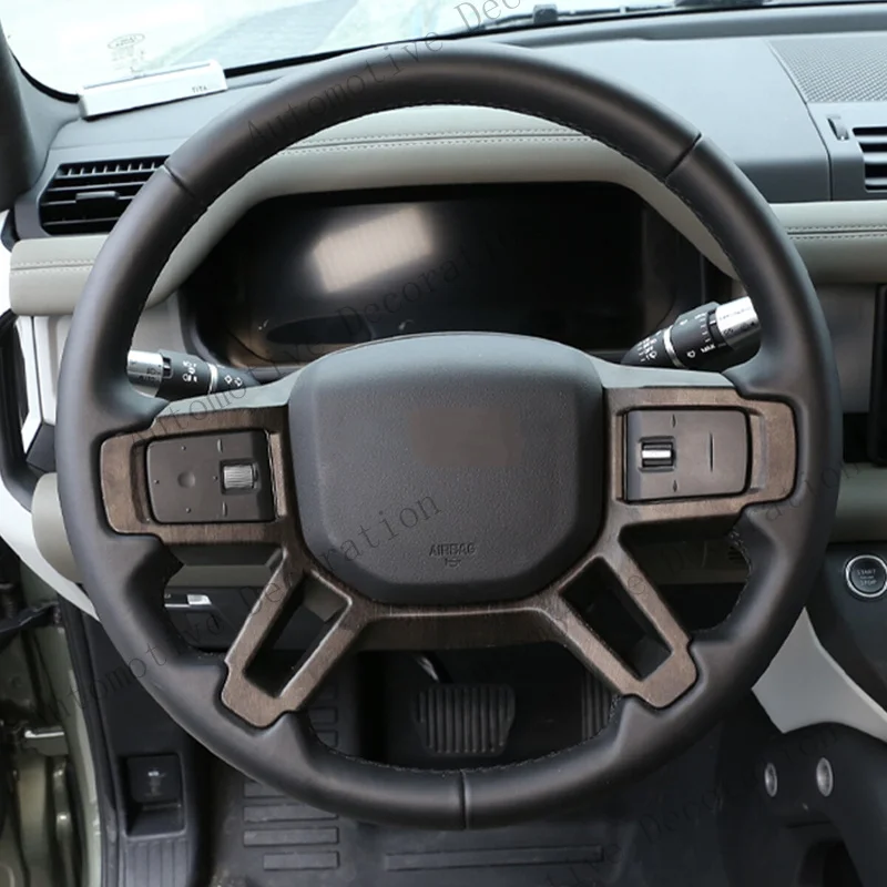 Z+ Wood Grain Center Console Dashboard Trim Set Kit For LR Defender 110 2020-24