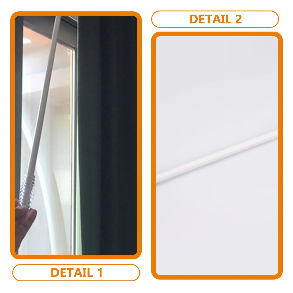 

Magnetic Curtain Tie Backs 2pcs Plastic Aluminum Alloy Drapery Holder for Easy Window Curtain Control
