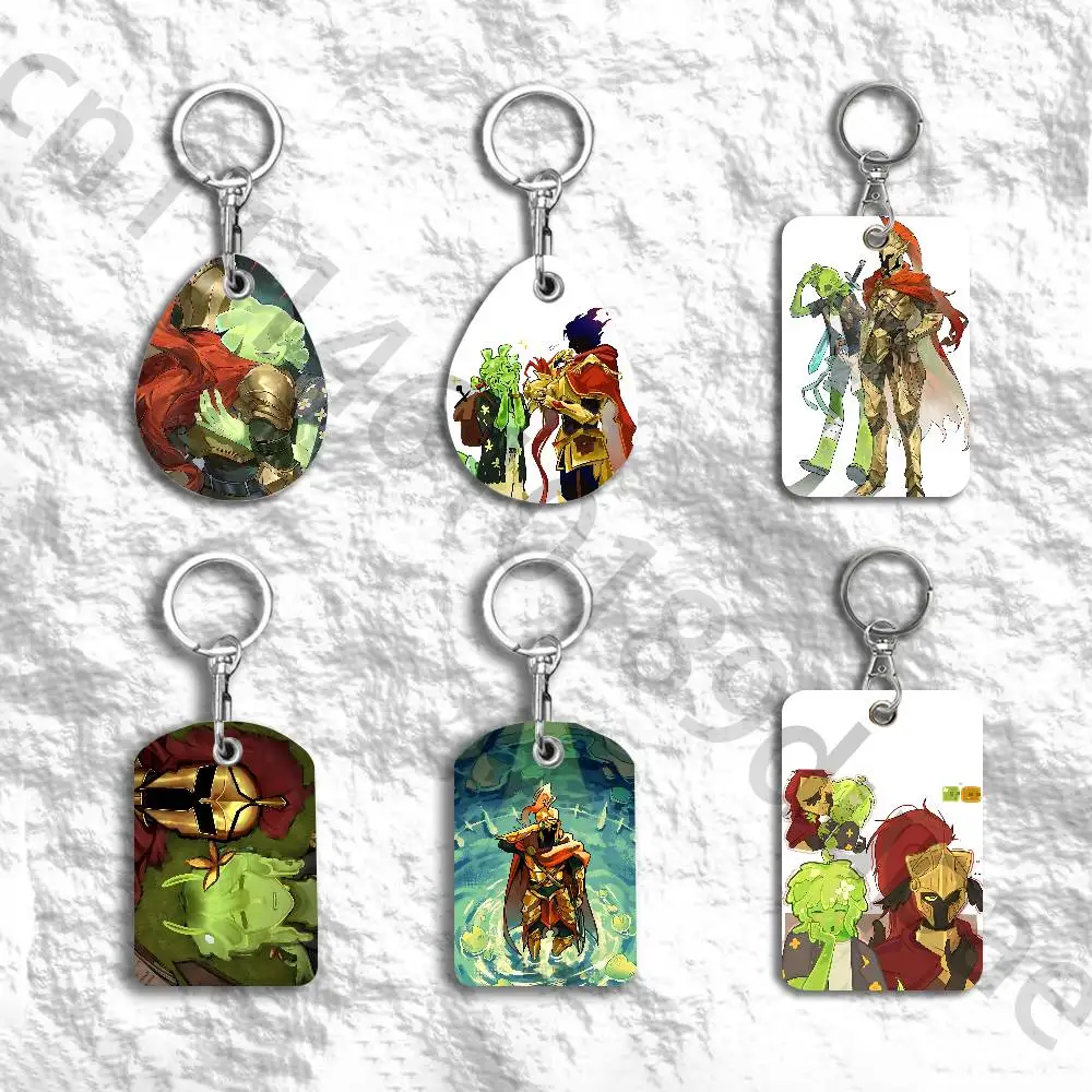 S-Slimeknight Protective Printed Leather Card Case Metal Keychain for Bank Credit Bus Subway ID Cards