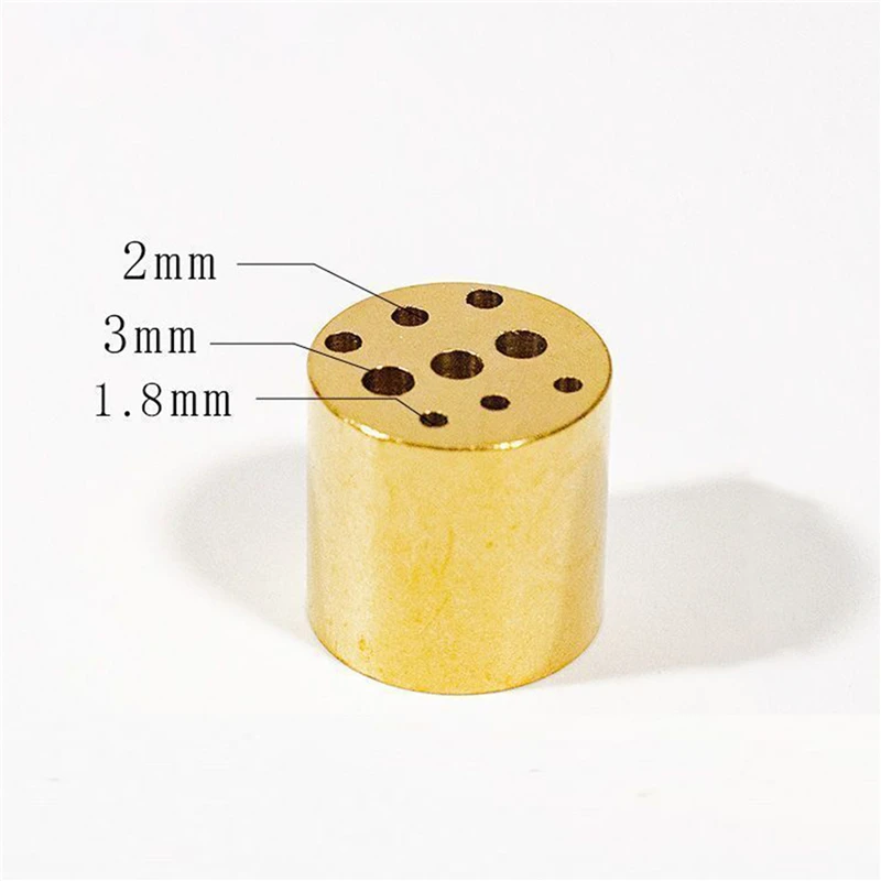 Decorative Incense Burner Mini Incense Holders Brass Heat-resistant Bases with Multiple Holes for Sandalwood Incense Burning