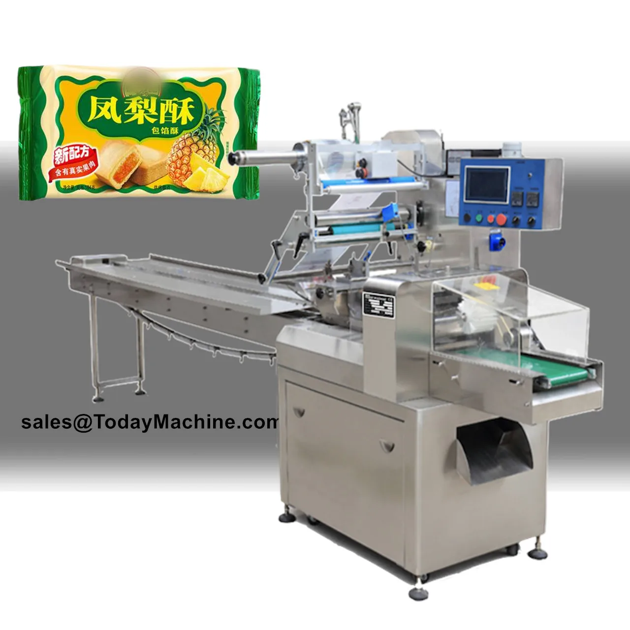 Automatic Food Snack Biscuits Pillow Bag Packing Machine