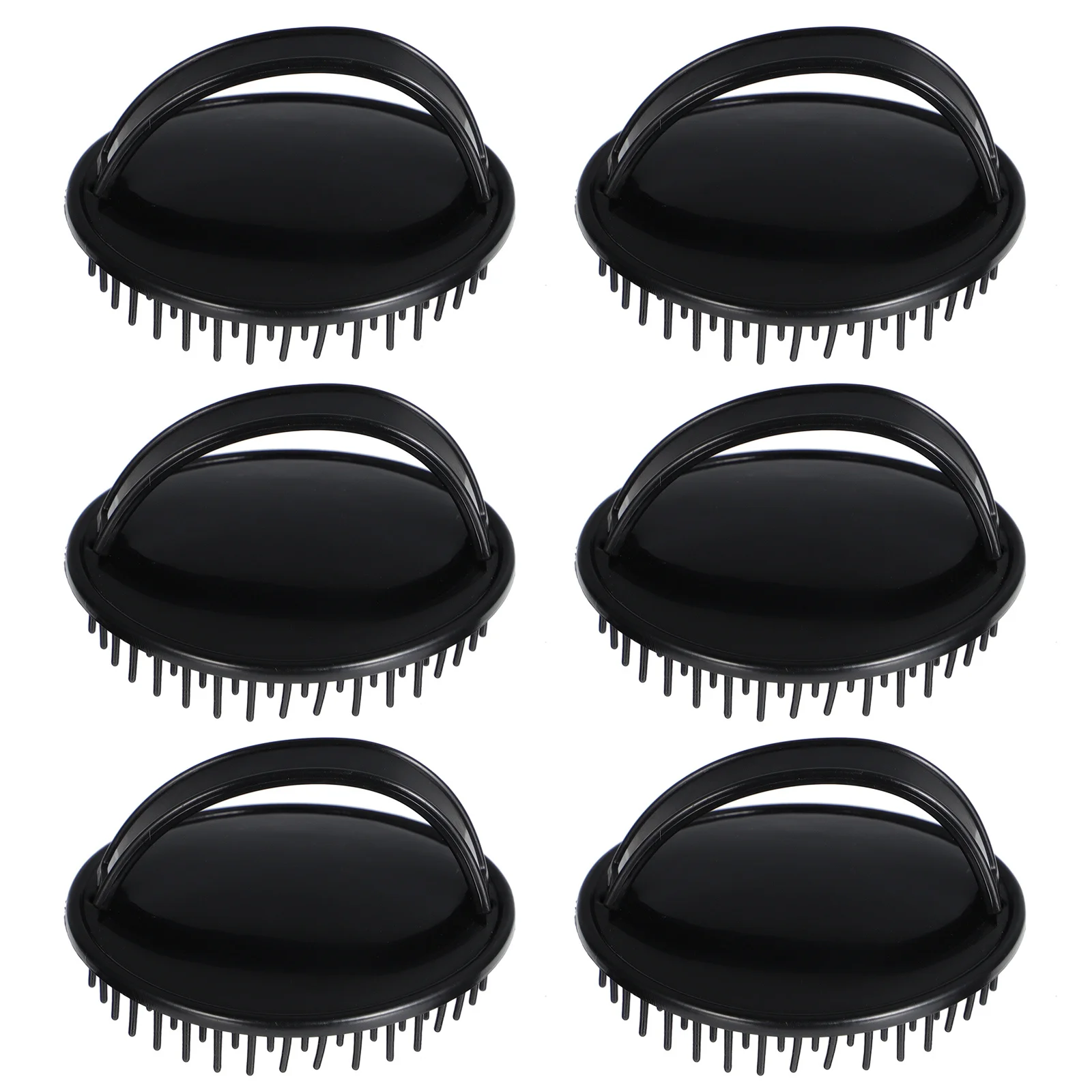 

6pcs Shampoo Brush Hair Massage Tool Dandruff Removal Scalp Exfoliating Brush Suitable For All Hair Types Scalp Cleaning Comb
