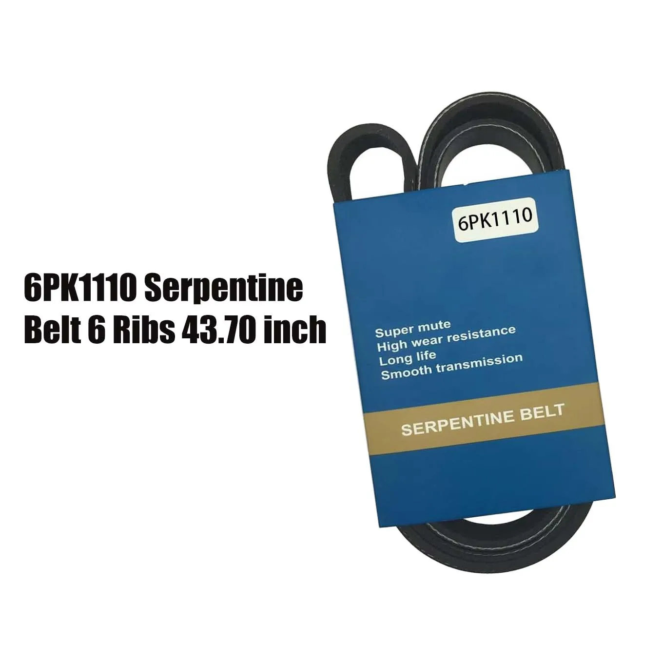 

6PK1110 Serpentine Belt 6 Ribs 43.70 inch for Sentra 2003-2006 EPDM