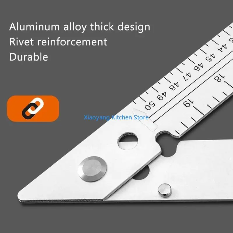

69HC Hot Sale Mitre Measuring Tool Mutifunction Woodworking Square Ruler