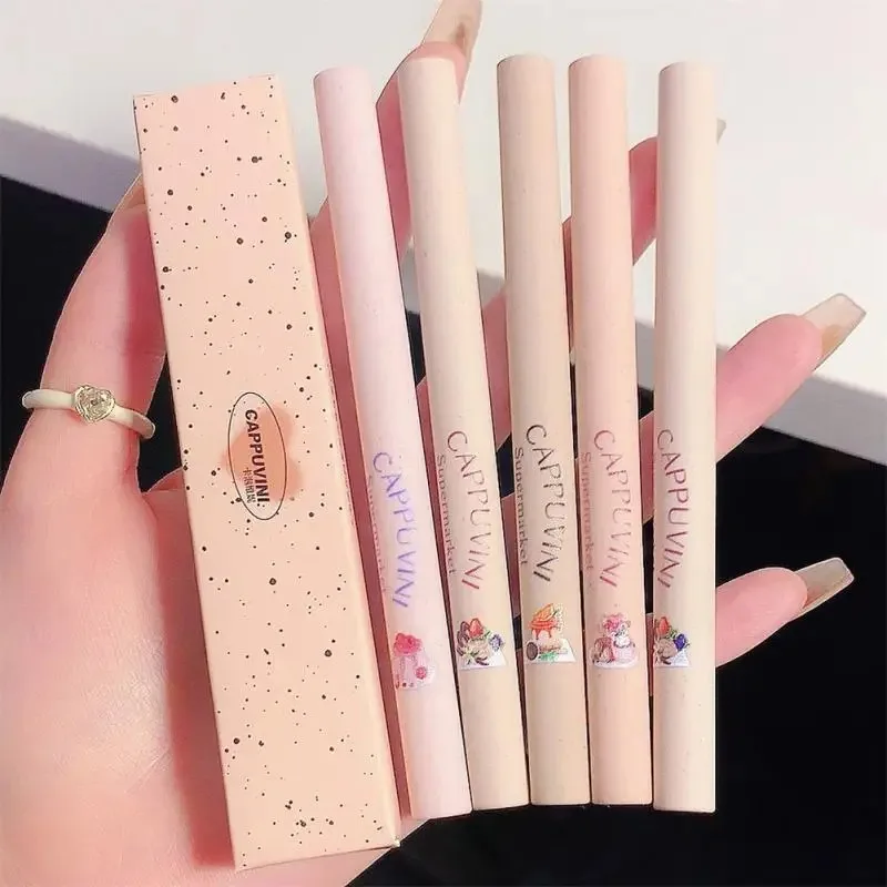 Penna per labbra rotante automatica Kit per trucco per rossetto opaco impermeabile Matita per contorno labbra a lunga durata per donne e ragazze