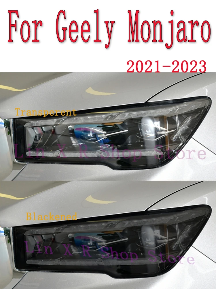 

For Geely Monjaro 2021 2022 2023 Car Exterior Headlight Anti-scratch Front Lamp Tint TPU Protective Film Cover Accessories