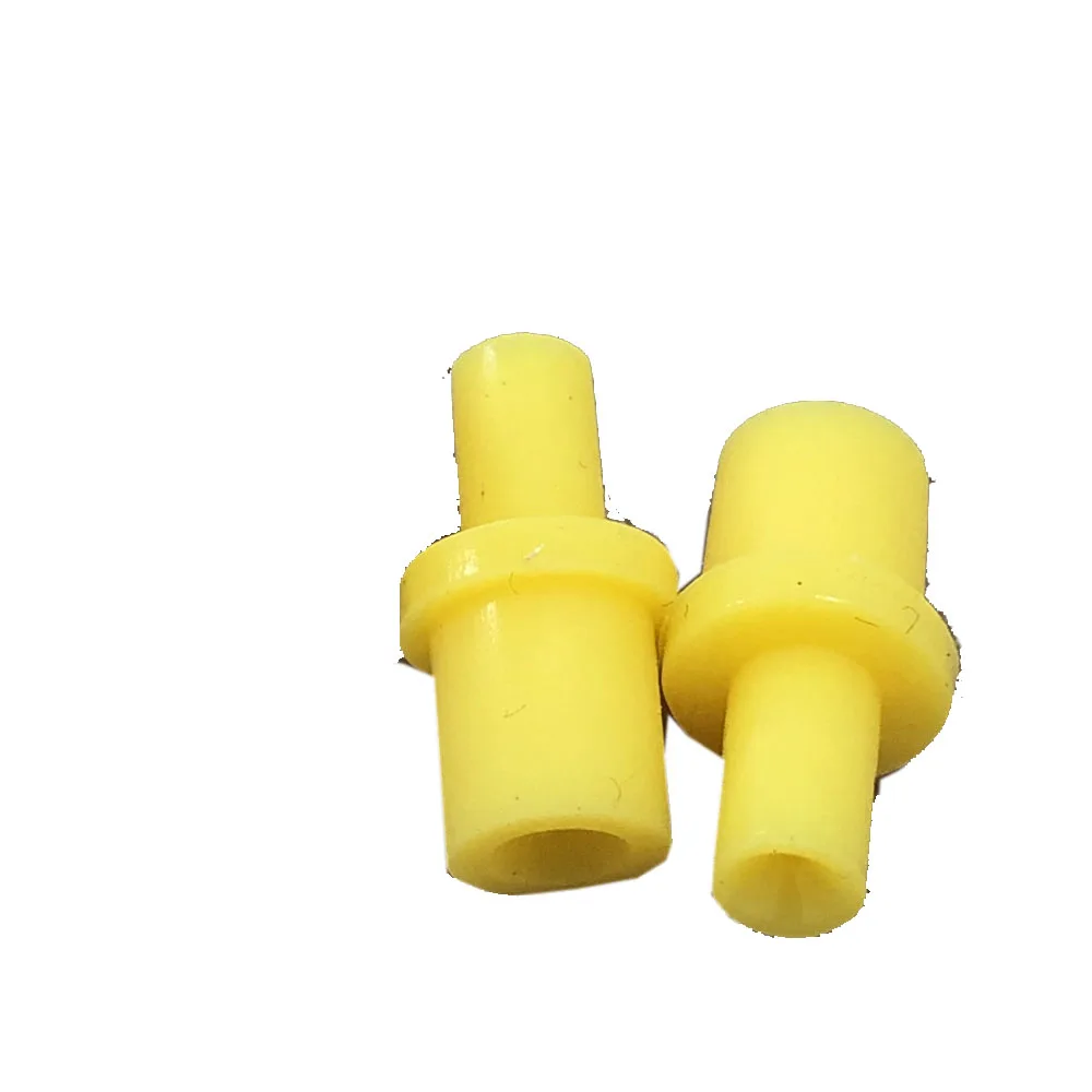 10pc Yellow Syringe silicone soft  pumping air hollow joint part rubber connector 4 4.0 4mm ciss inkjet cartridge cleaning  tool